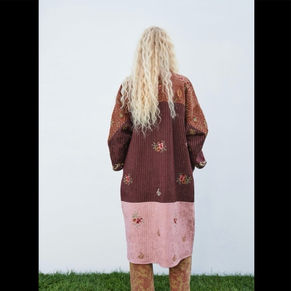 💥 4/25 HOST PICK 🥳🎉 NEW Zara Embroidered Patchwork Kimono - Picture 5 of 9